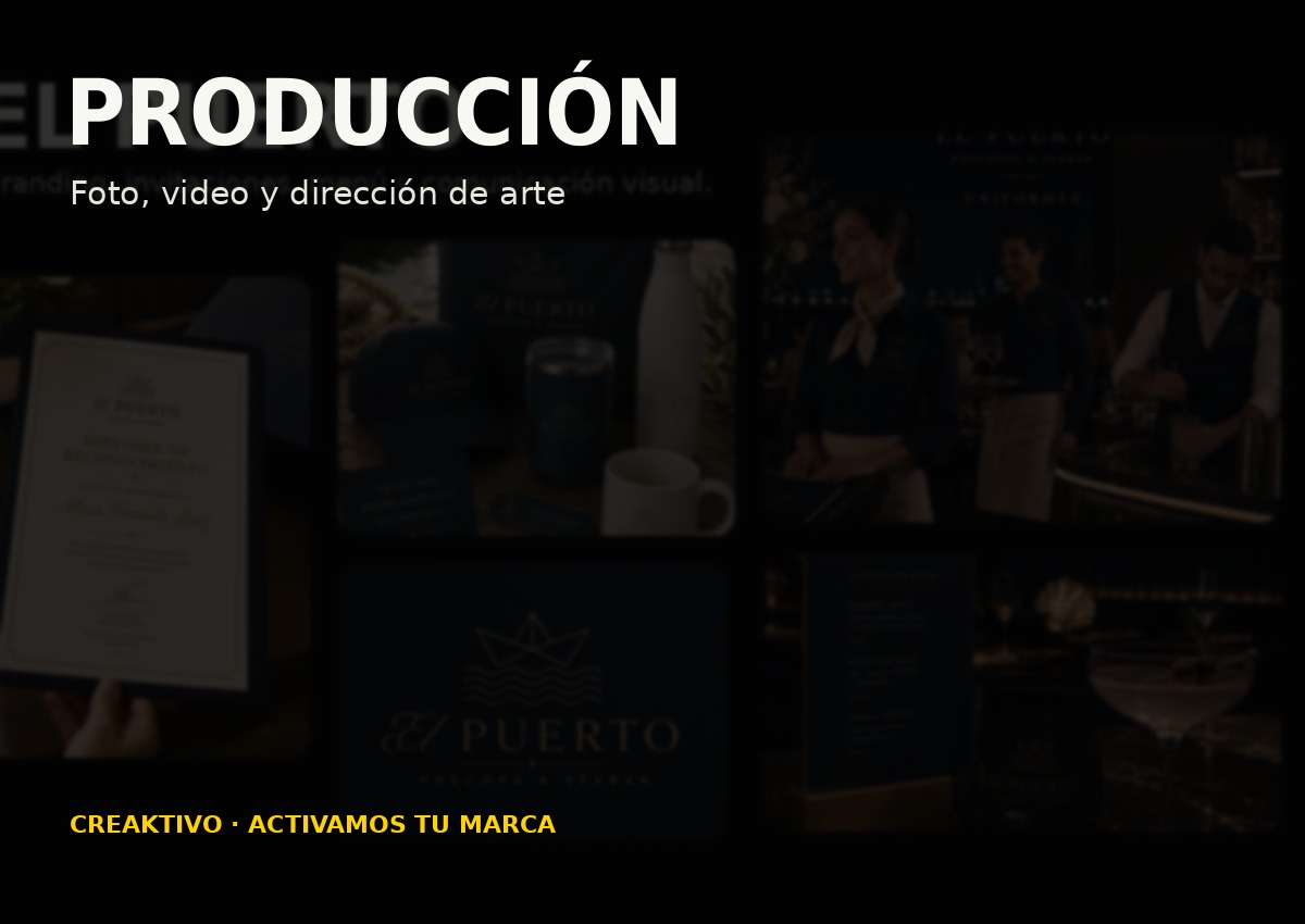 Producción creativa y audiovisual