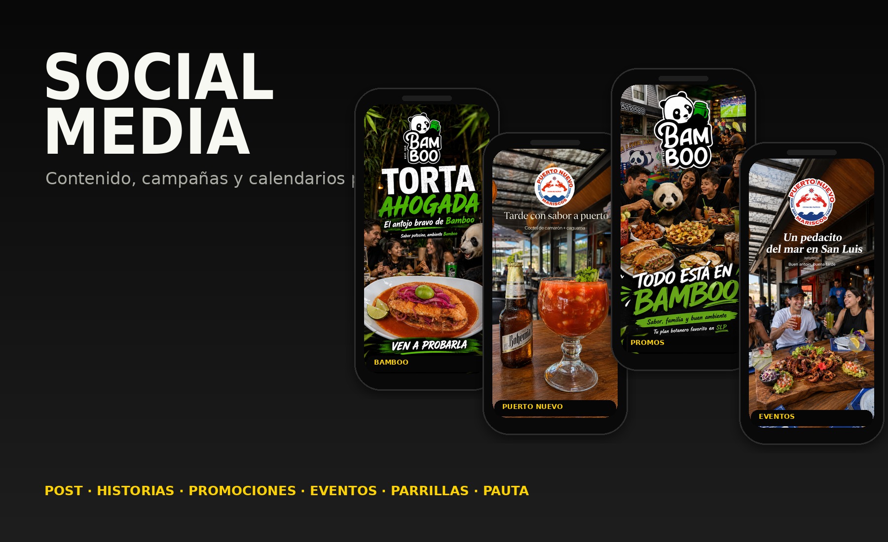 Redes sociales para restaurantes, bares y promociones